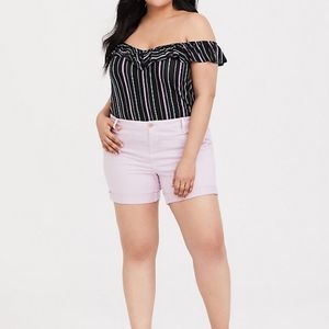 Torrid Lilac Purple Chino Shorts plus size 22W